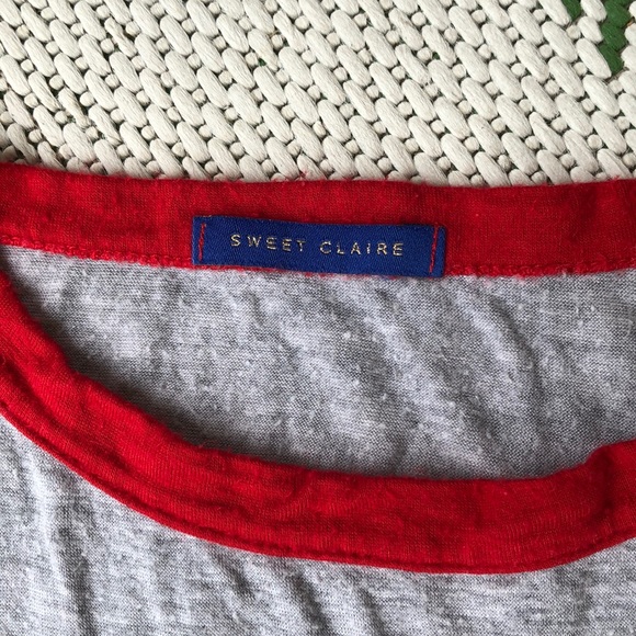 Sweet Claire cutoff red trimmed tank for Valentine’s Day’s - Picture 4 of 6